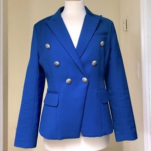 Cobalt Blue Double Breasted Blazer